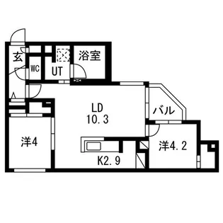 北海道札幌市中央区北七条西11【マンション】の間取り
