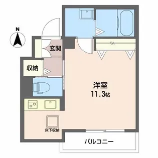 シャーメゾン華陽【1階】の間取り
