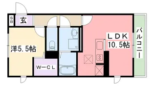 グランメール タカミ【3階】の間取り