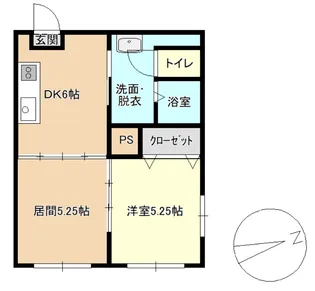 シティハイツ銀杏【5階】の間取り