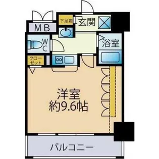 エステムプラザ品川駅前5thAvenue【6階】の間取り