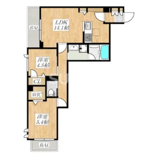 アルビオン コート【2階】の間取り