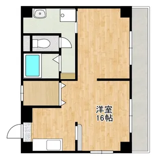ゆかマンション【4階】の間取り