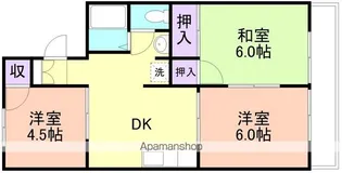 清水ハイツ【2階】の間取り