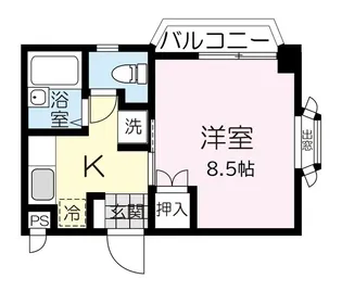 旭コンフォート香澄町【1階】の間取り