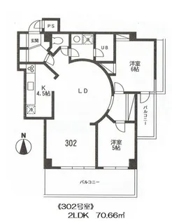 サンワード深沢【3階】の間取り