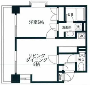 東京都新宿区西新宿8【マンション】の間取り
