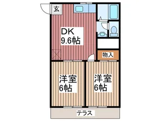 サンハイツ松原の間取り