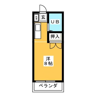 コーポ花の輪【1階】の間取り