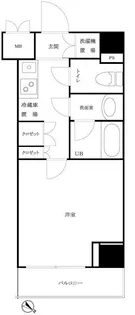 東京都港区芝4【マンション】の間取り