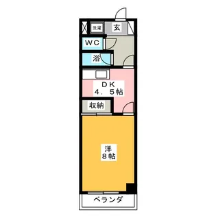 ヴェルドミール【1階】の間取り