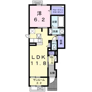 ロンベルジュ III【1階】の間取り