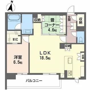 LUANA KAMISUGI【3階】の間取り