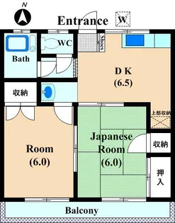 ユタカハイツ【2階】の間取り