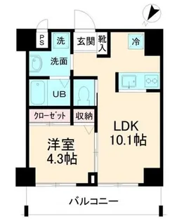 プレデパルク3【4階】の間取り