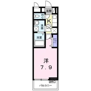 スタヴ オール【1階】の間取り