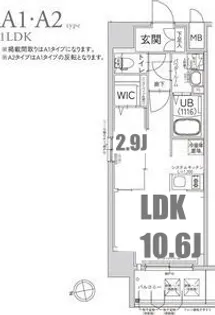 エスリード今池ルミナス【14階】の間取り