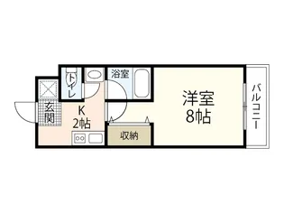 シーズ上西【1階】の間取り