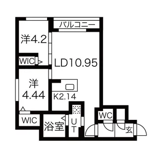 Trybal Space 北17条【2階】の間取り
