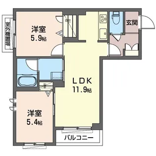 アーバンボナール【3階】の間取り
