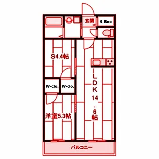 グリーングレイス【2階】の間取り