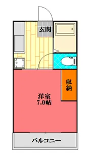 サンシティ長岡【2階】の間取り