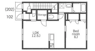 プルームガーデンII【1階】の間取り