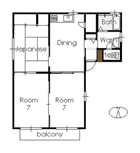 シャーメゾンカッツェB棟【2階】の間取り