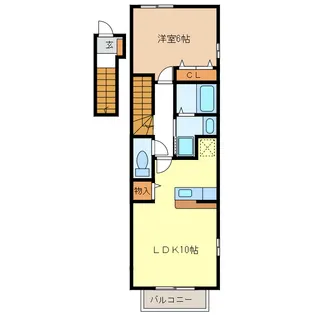 ブロードヒルズ【2階】の間取り