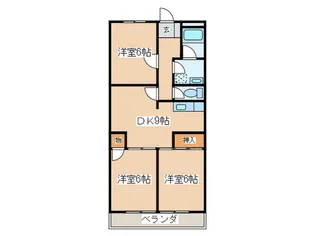 ロイヤルハイツ甲子A【3階】の間取り