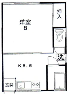 新光ハイツ【2階】の間取り