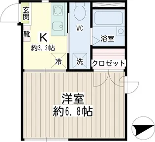 クレイン【1階】の間取り