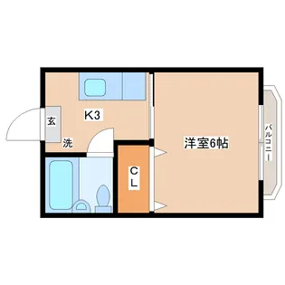STUDIO長町【4階】の間取り