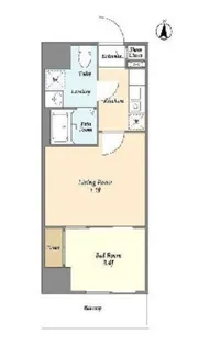 アクシーズタワー浦和岸町III【9階】の間取り