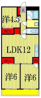 サンシティ西船【1階】の間取り