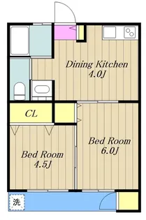 寺台ハイツ【2階】の間取り