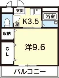 メゾンHOSOKAWA【2階】の間取り