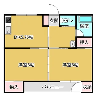 マスダアパート【3階】の間取り