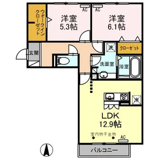グランシャリオN【3階】の間取り