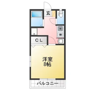 ベルクハイツ【1階】の間取り