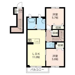 シャーメゾンM【2階】の間取り