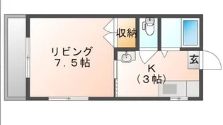ワインレッドルーフ【2階】の間取り