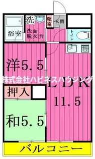 サンハイツ柏【1階】の間取り