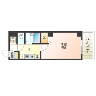 フレアコートKM福島【7階】の間取り