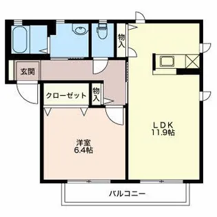 ボヌール上郷【2階】の間取り