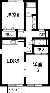 カーサ クワットロ【1階】の間取り
