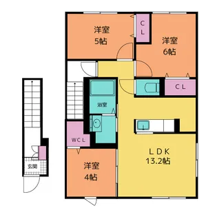ラフォーレ【2階】の間取り