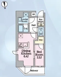 ハイズ ツルカワ【7階】の間取り