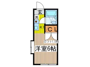 シャトル府中【1階】の間取り