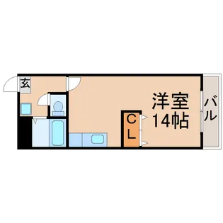 八木山アベニュー【1階】の間取り
